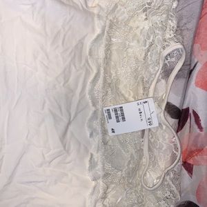 White lace h&m shirt